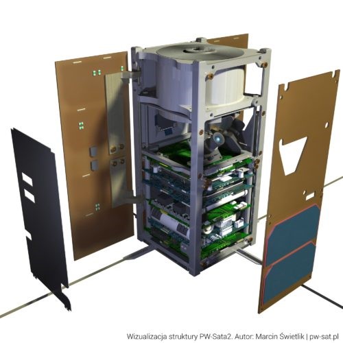 Wizualizacja struktury PW-Sat2
